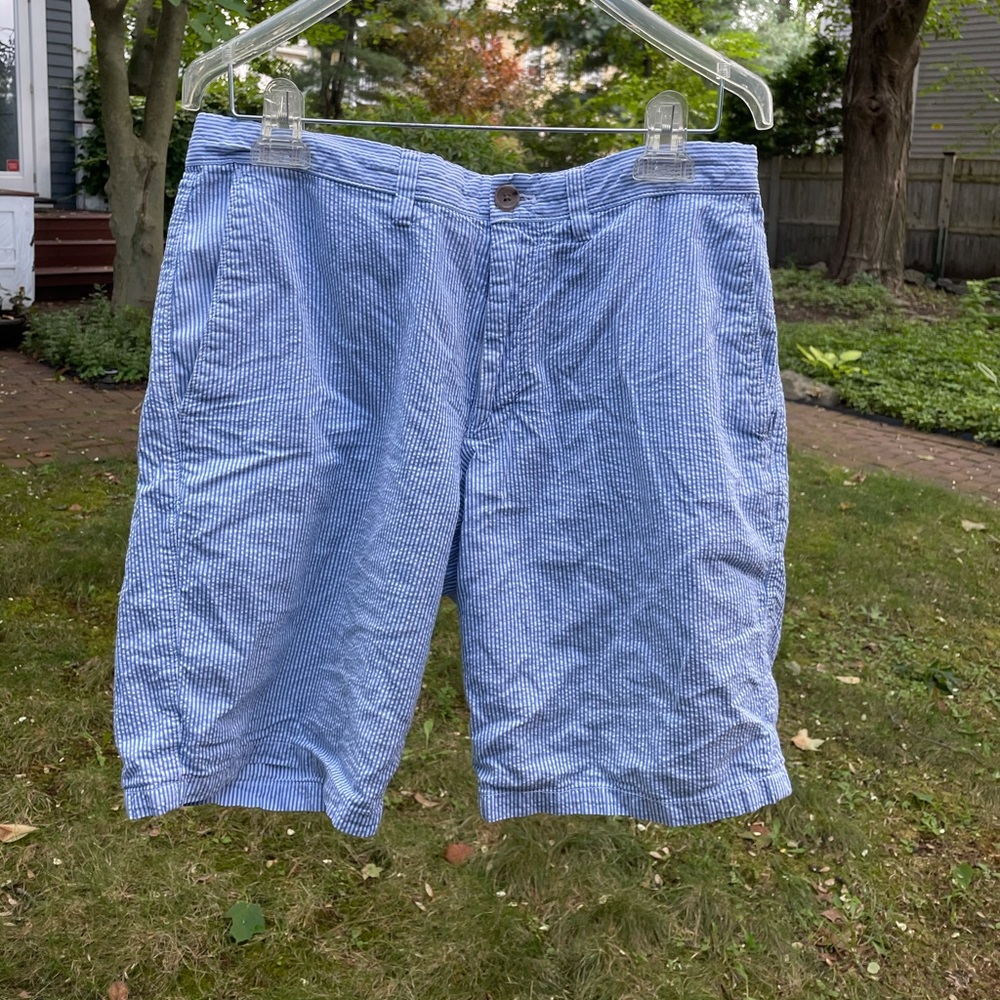 Seersucker shorts -Banana Republic